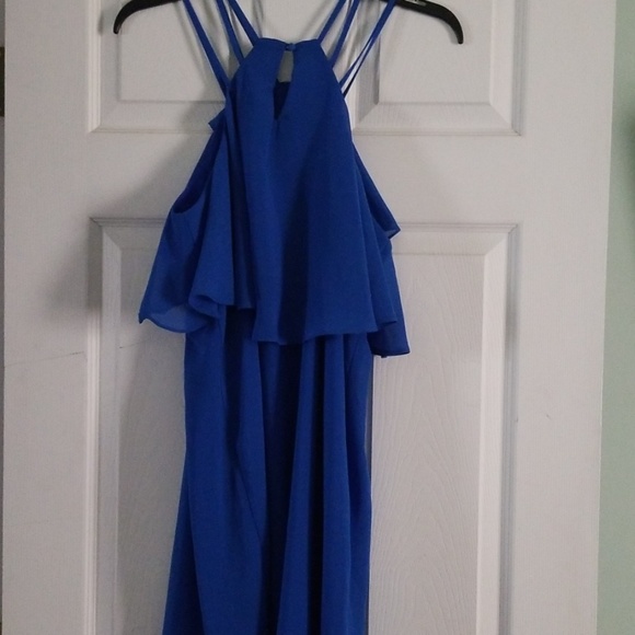 M Blue Ruffle Tank Dress - Picture 6 of 7
